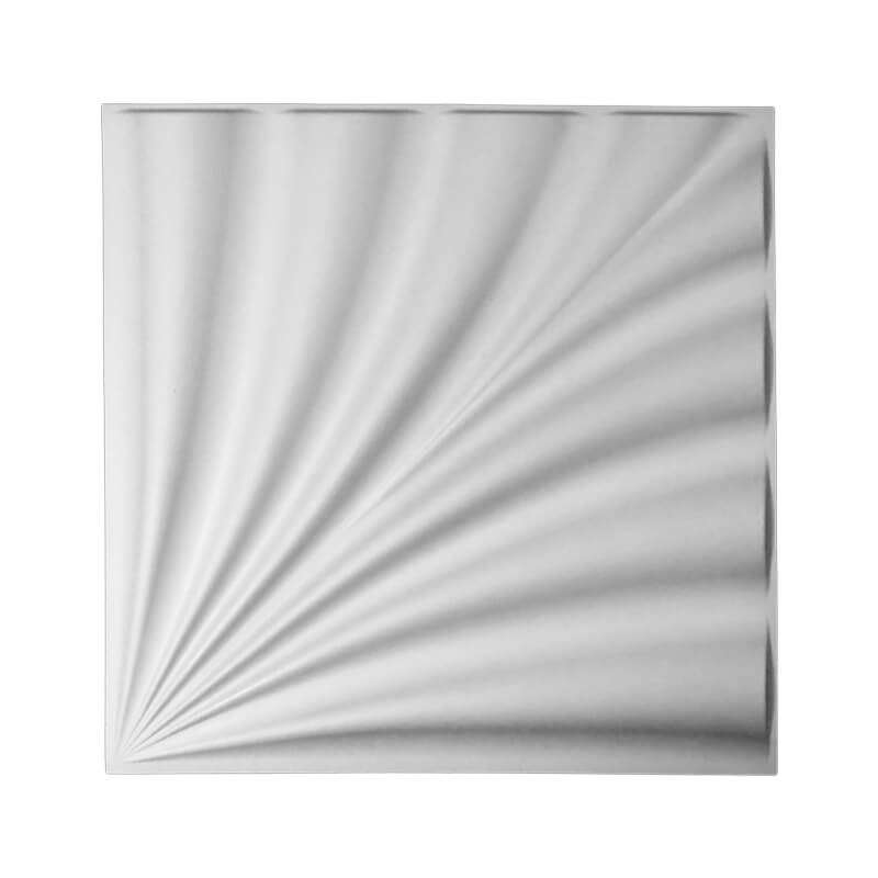 PANEL 3D MODELO ROMA 50 CM X 50 CM DECOMODE COLOR BLANCO CAJA C/12PZ