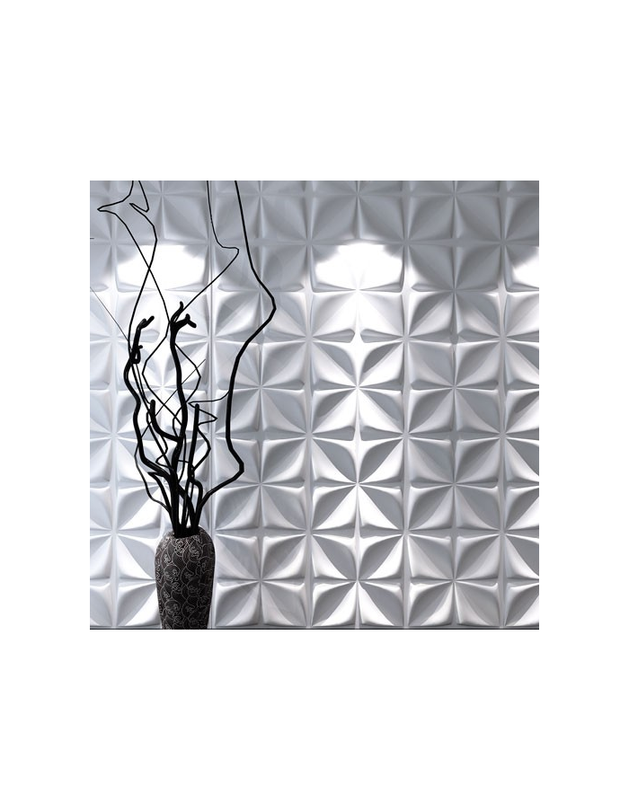 Panel 3D Mod. Aryl 50x50cm blanco....