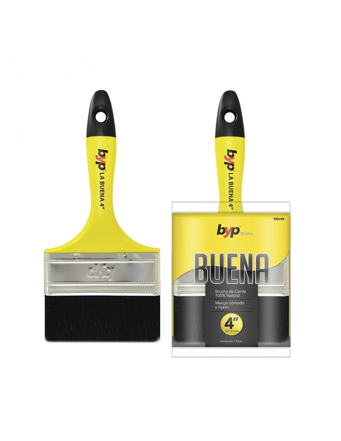 BROCHA LA BUENA 4" BYP BBU40 PARA TODO TIPO DE PINTURA