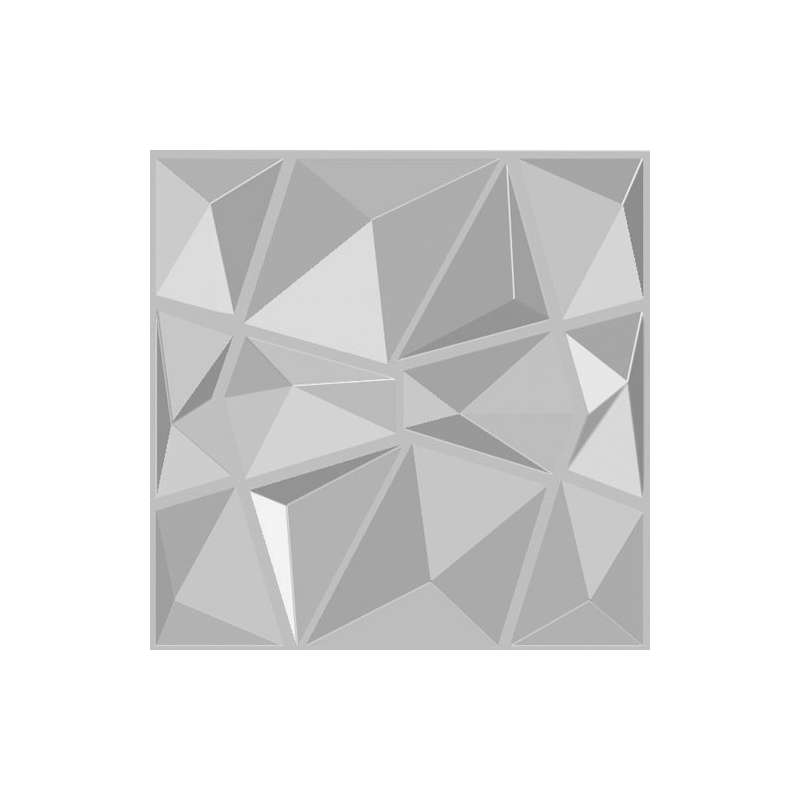 Paquete De 6 Moldes De Panel 3d Modelo Diamante 50x50. - $ 2,100