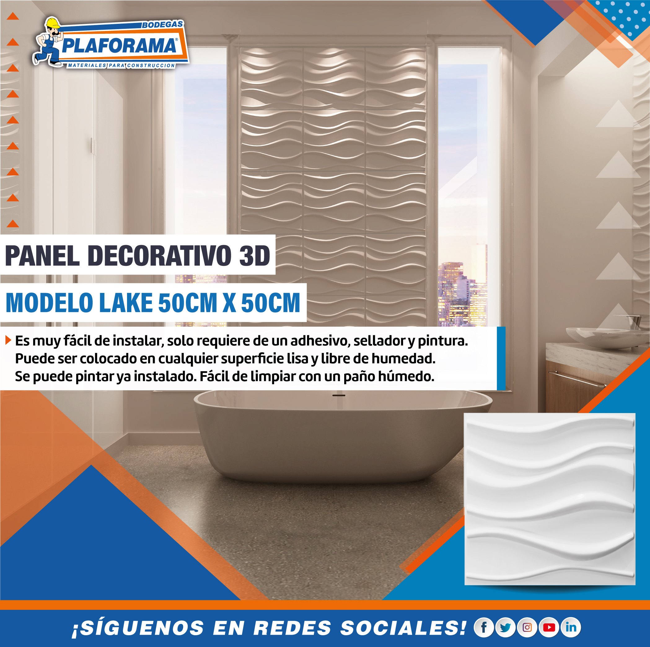 Paneles Decorativos 3D - Mexicali