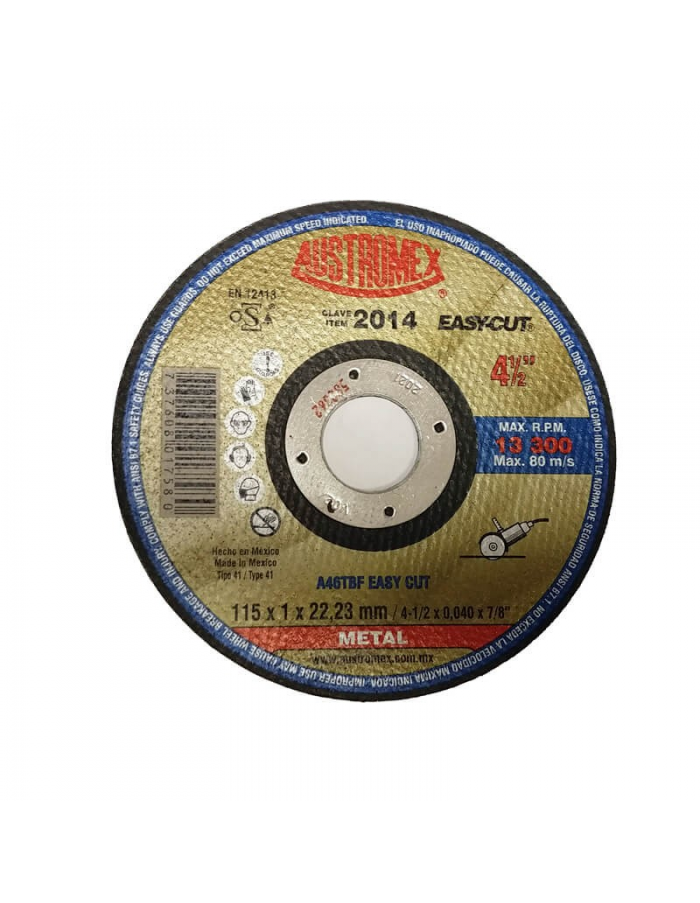 Disco corte metal Austromex 510987...