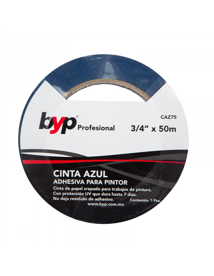 cinta-azul-3/4-pulgada-x-50-metros-byp-modelo-caz75