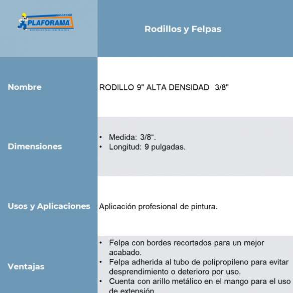 rodillo-pintura-uso-domestico-9-pulgadas-byp-rpr19 rodillo-pintura-uso-domestico-9-pulgadas-byp-rpr19