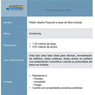 plafon-fissured-armstrong-12-piezas 2