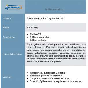 Poste Metálico Perfirey... 2