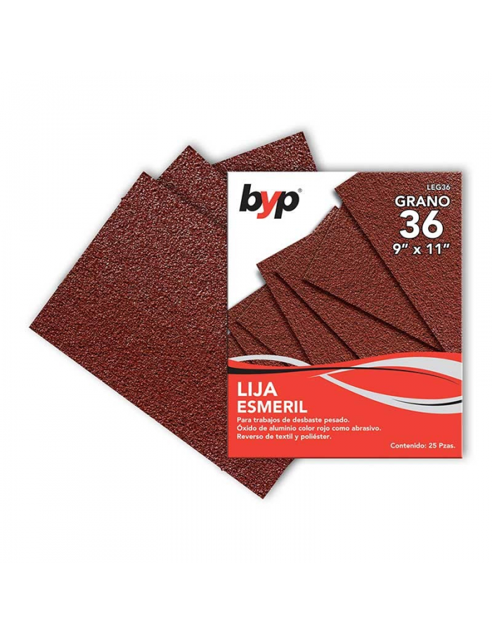 Lija esmeril 9" x 11" grano 36 byp...