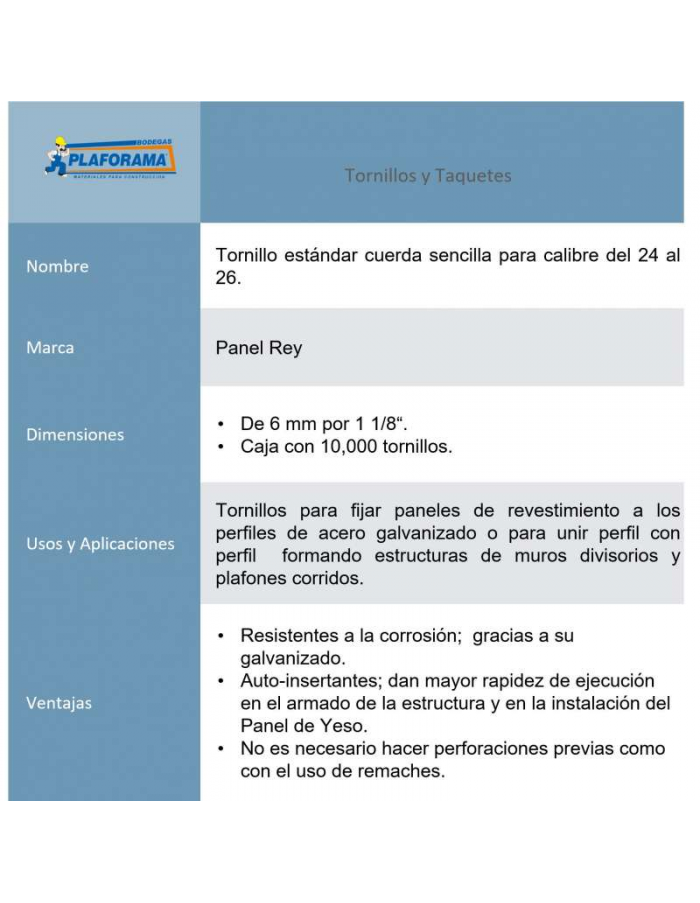 Tornillo Estándar Fosfatado Cuerda... Tornillo Estándar Fosfatado Cuerda...