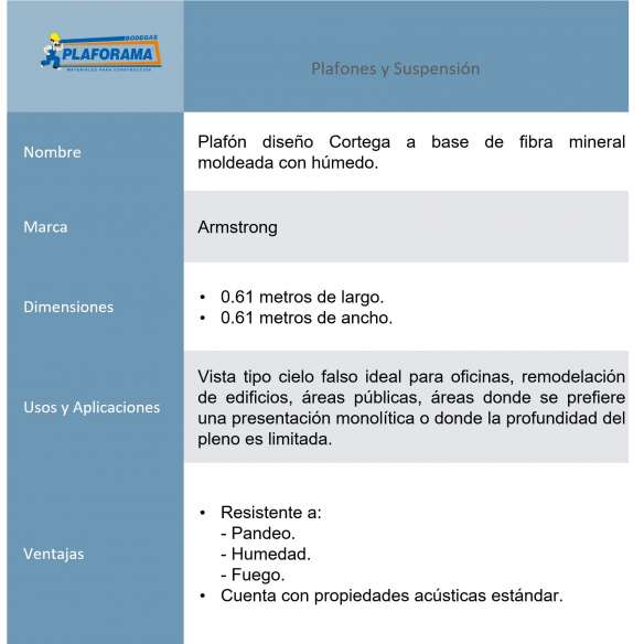 plafon-cortega-704-armstrong-61cm-x-61cm