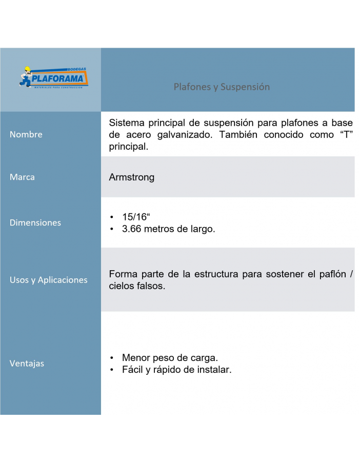 t-principal-armstrong-7300-blanco-20pz